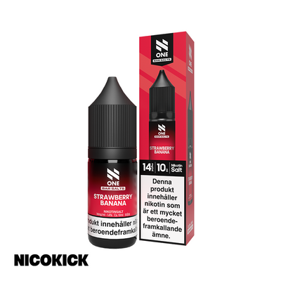 N One Salt - Strawberry Banana (10ml E-juice)