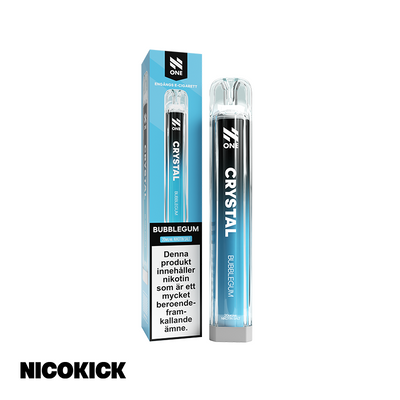 N One Crystal Engångs Vape - Bubblegum
