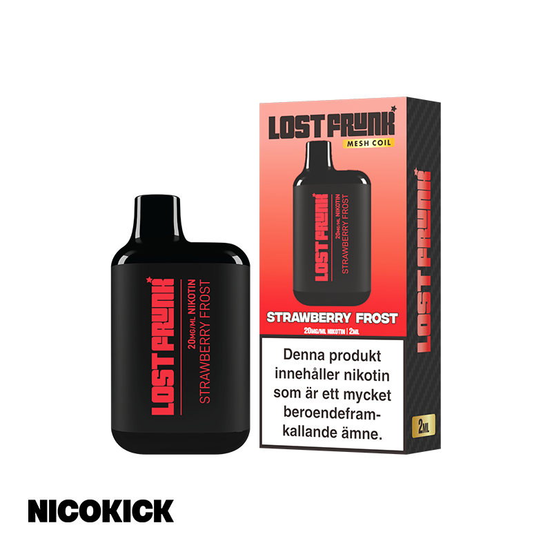 Lost Frunk Engångs Vape - Strawberry Frost