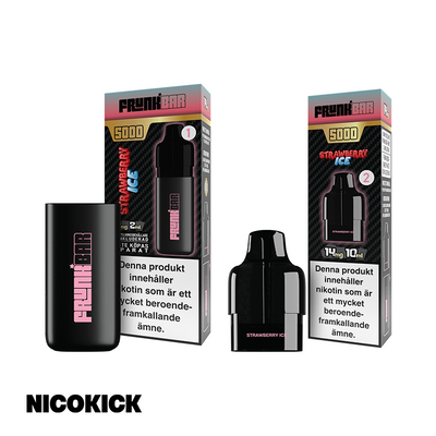 Frunk Bar 5000 Engångs Vape - Strawberry Ice