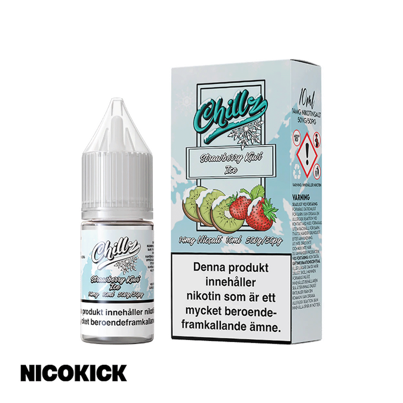Chillz - Strawberry Kiwi Ice (10ml E-juice)