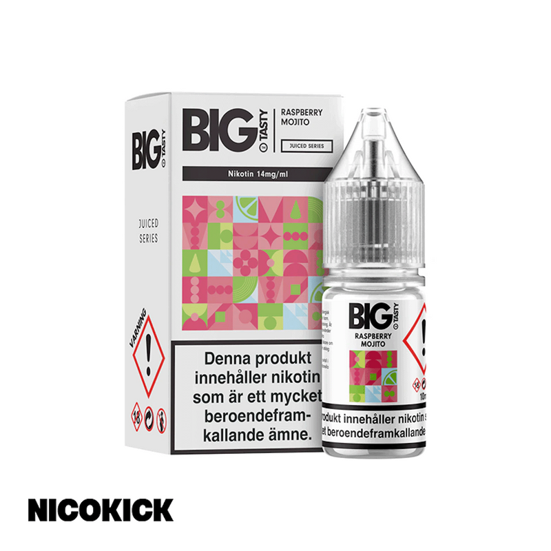 Big Tasty Salt - Raspberry Mojito (10ml E-juice)