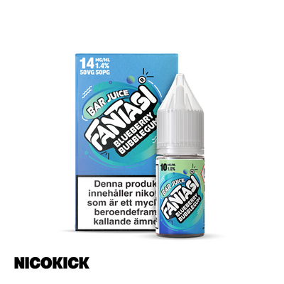 Fantasi Bar Salt - Blueberry Bubblegum (10ml E-juice)