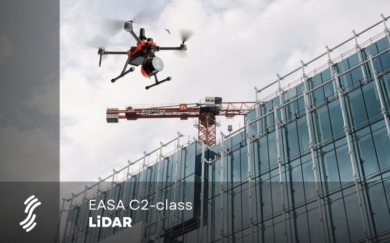 Världens första C2-klass drönare med LiDAR
