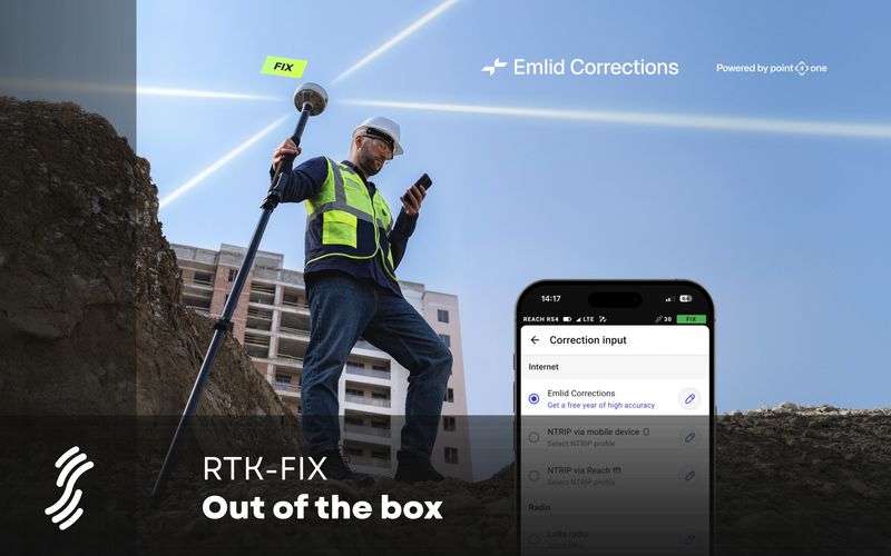 Emlid Corrections ger dig RTK-FIX snabbt och enkelt