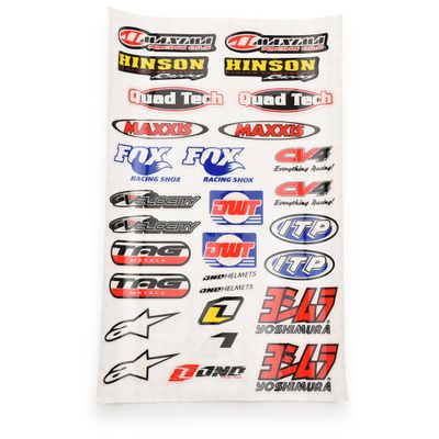 Sponsor dekaler / klistermärken - FOX, ONE, MAXXIS, YOSHIMURA