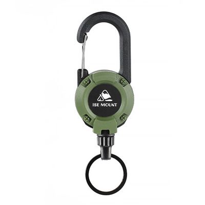 Outdoor retractable buckle wire rope multi-function (Army Green)