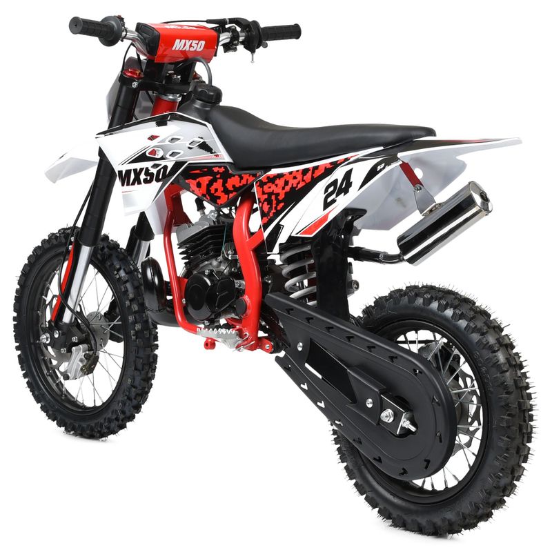 Dirtbike MX50 2-takt 14/12 - Röd