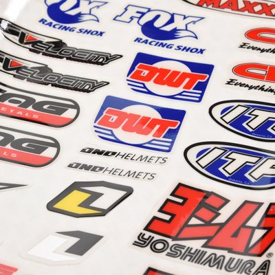 Sponsor dekaler / klistermärken - FOX, ONE, MAXXIS, YOSHIMURA