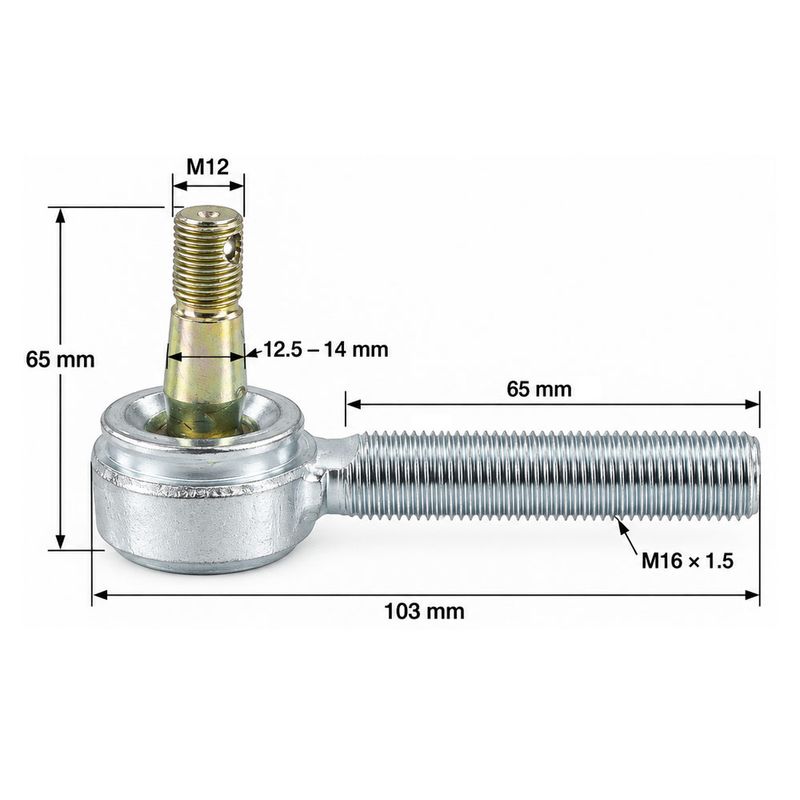 Spindelled  M12 / M16 - ATV / Fyrhjuling 125cc - 150cc - 250cc