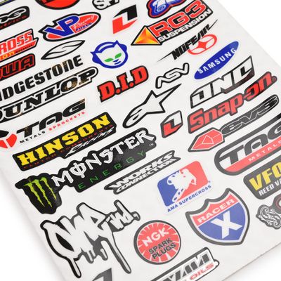 Stickers Sheet - ONE, Monster, Alpinestars, Michelin