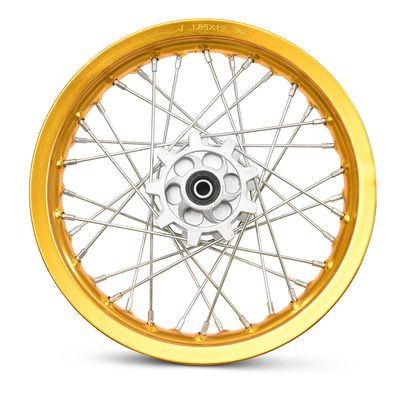 Framfälg PRO 1.85x12  Dirtbike / Fiddy - Guld