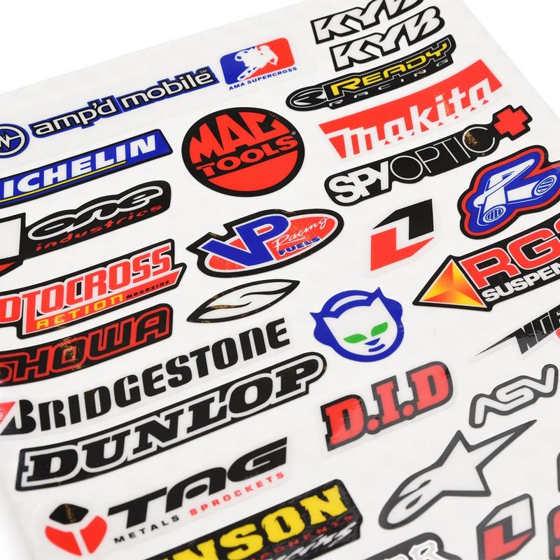 Stickers Sheet - ONE, Monster, Alpinestars, Michelin