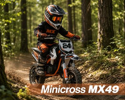 Dirt bike 49cc / barncross 2-takt 10/10 - Orange