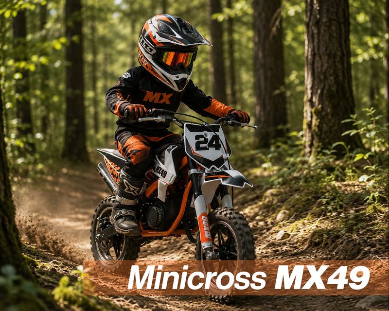 Dirt bike 49cc / barncross 2-takt 10/10 - Orange