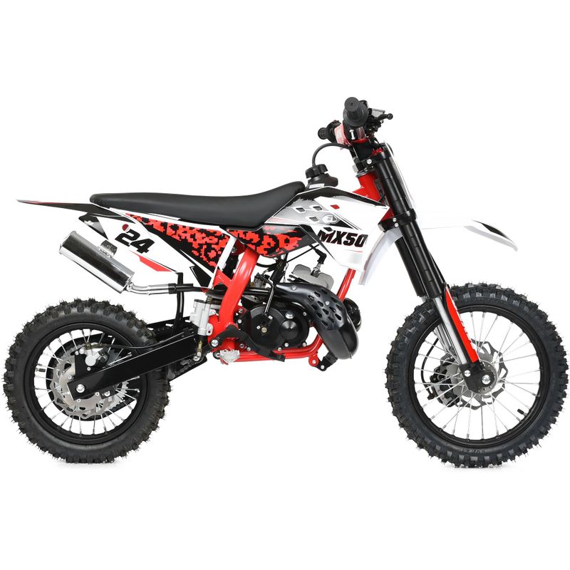 Dirtbike MX50 2-takt 14/12 - Röd