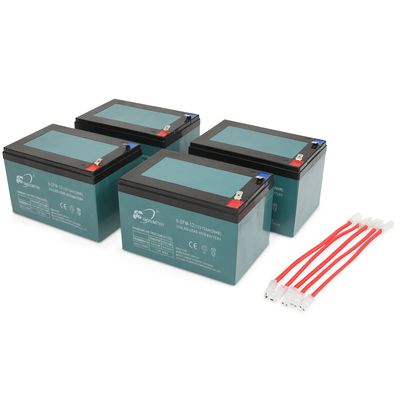 Batteri 48V (4-pack 12V 12Ah) Elscooter / El Fyrhjuling