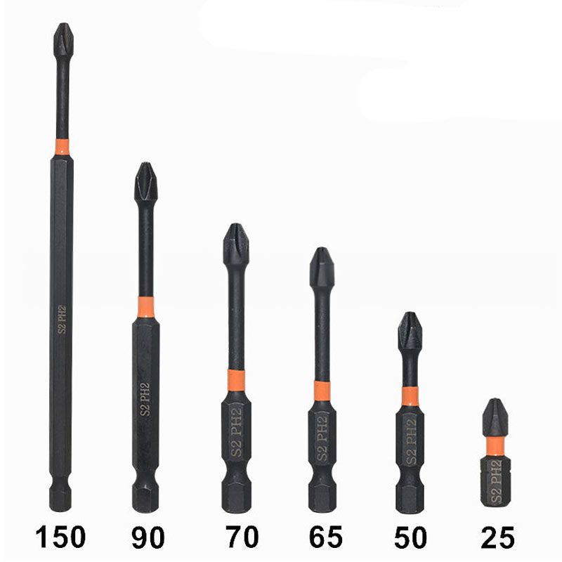 6PC PH2 cross bit 1/4 hexagonal