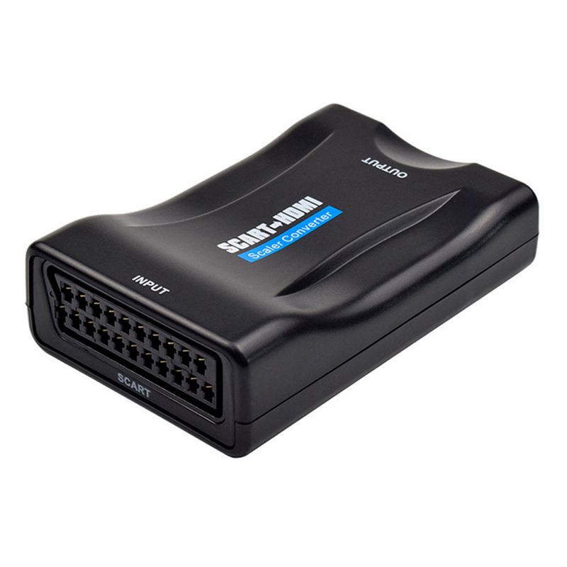 Scart till HDMI-adapter – framsida med SCART-ingång