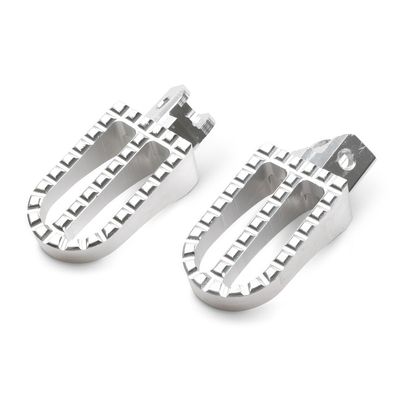 Fotpinnar CNC, Cross / Enduro - Silver