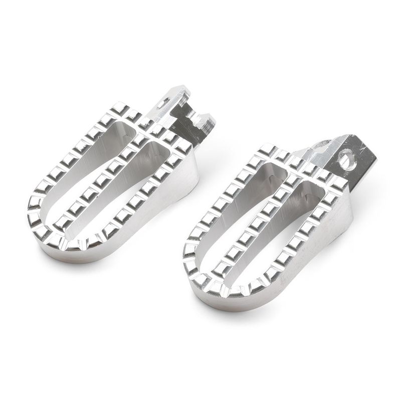 Fotpinnar CNC, Cross / Enduro - Silver