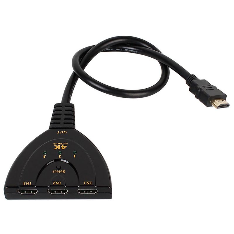 4K Ultra HD 3-Port HDMI Switch