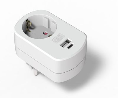 Förgreningskontakt USB-A & USB-C