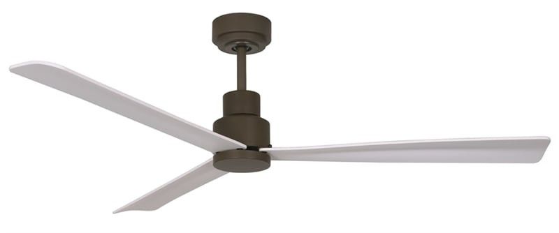 Fenix takfläkt brun/mattvit