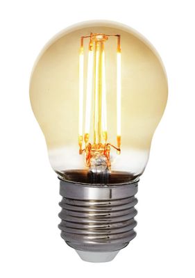 Klotlampa LED E27 2,5W Decor Amber