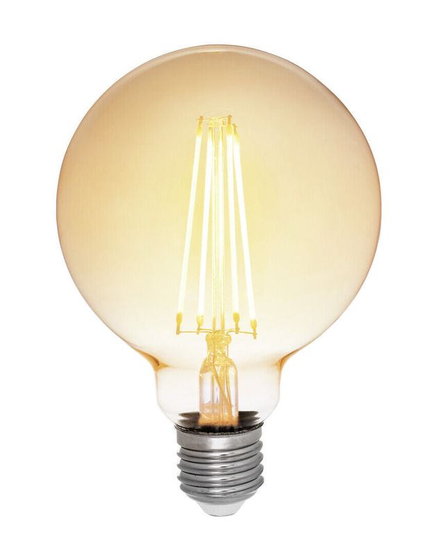 Glob LED E27 95mm 4,5W decor amber