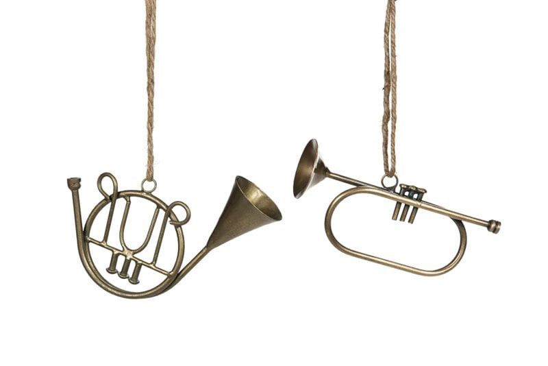 Julgranshänge trumpet 2-pack