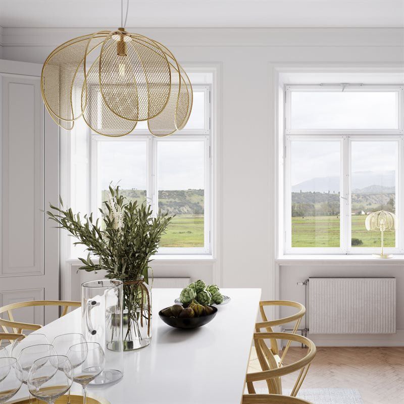 Daisy taklampa guld