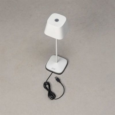 Capri bordslampa USB vit