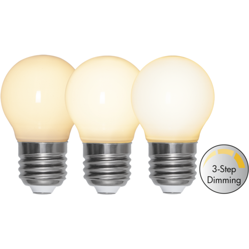 Klot LED E27 opal 3-steg memory