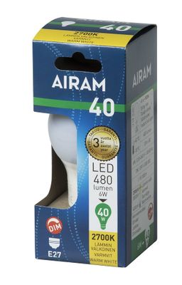 Normallampa LED E27 5W opal dim