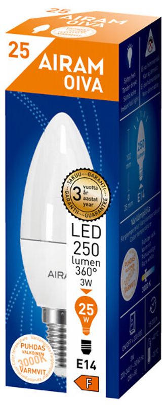 Kronljus LED 830 3W Oiva