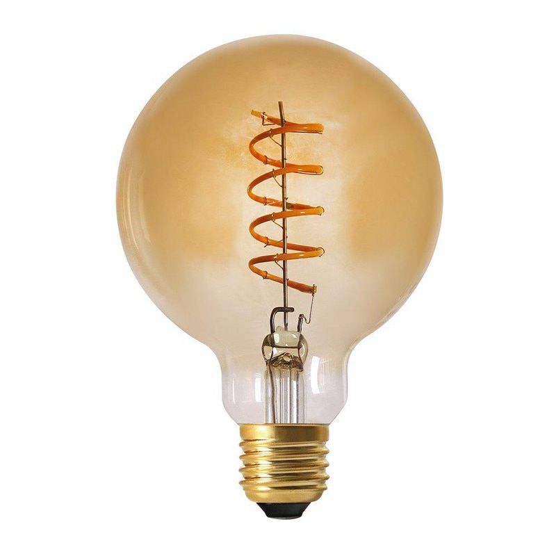 Glob Elect spiral LED 95mm E27 amber