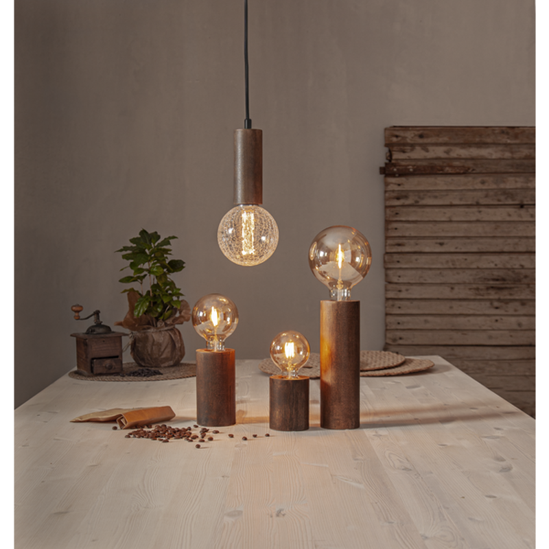 Glob LED E27 125mm plain amber