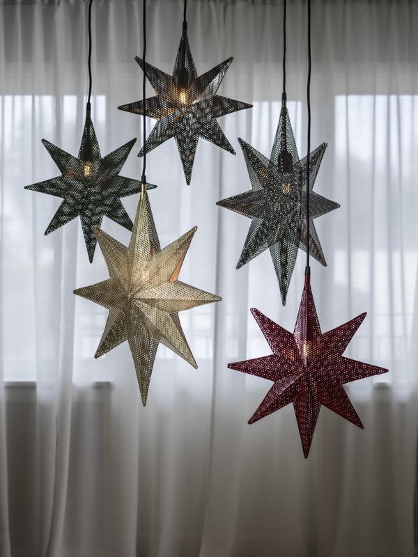 Capella julstjärnor svart nickel
