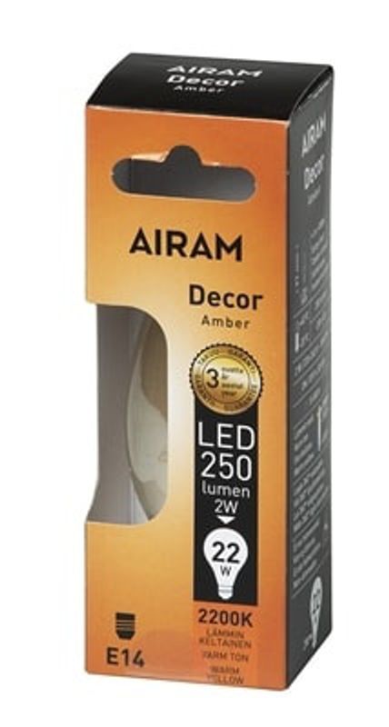 Kronljus LED E14 2,5W decor amber