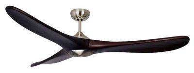 Taurus takfläkt nickel/valnöt