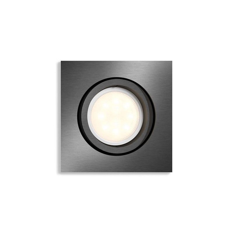 Shellbark kub spotlight LED grå 4,5W