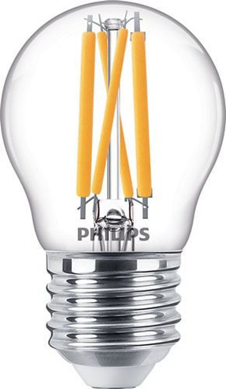 Klotlampa warm glow LED 3,4W E27 dim klar