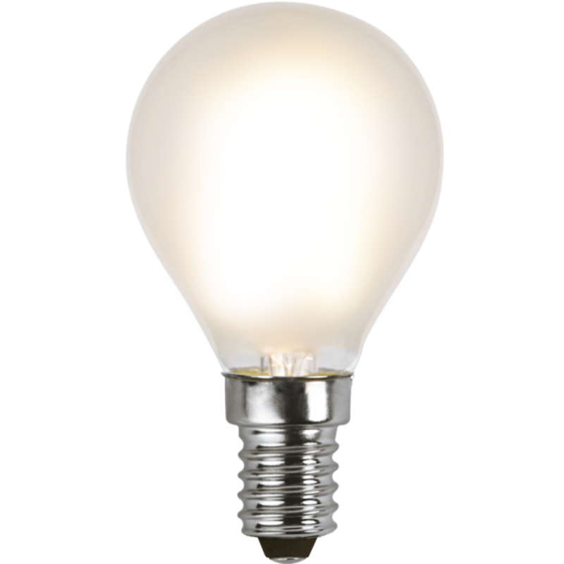 Klotlampa LED E14 1,5W frostad