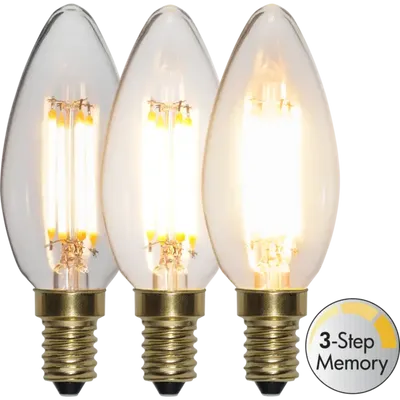 Kronljus LED 4W 3-steg memory soft glow