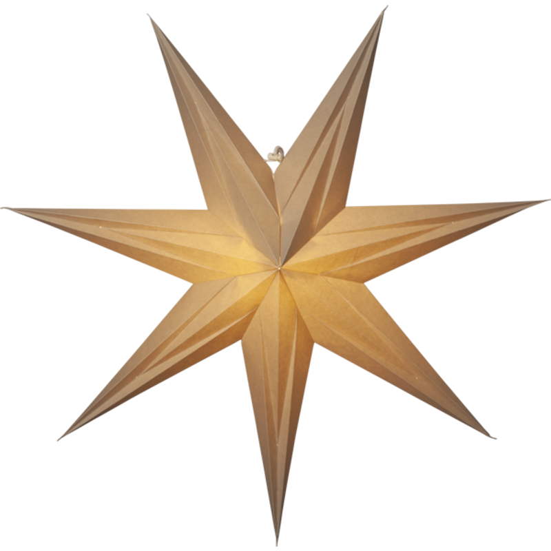 Plats julstjärna 60 beige