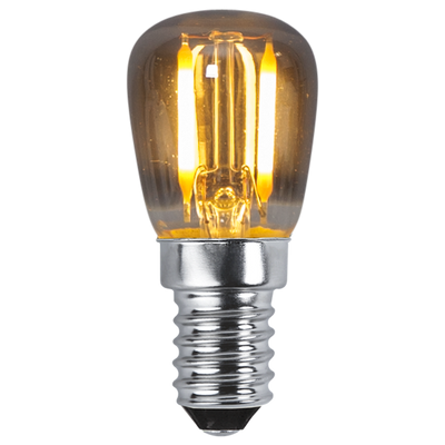 Päronlampa LED E14 1W rök