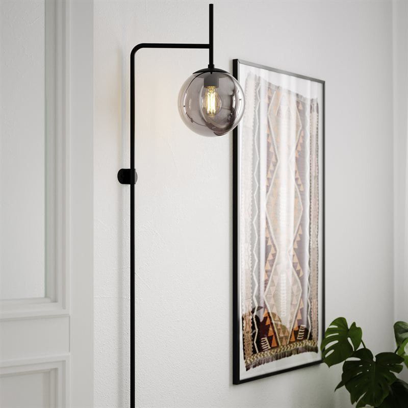 Boyle vägglampa XL rök