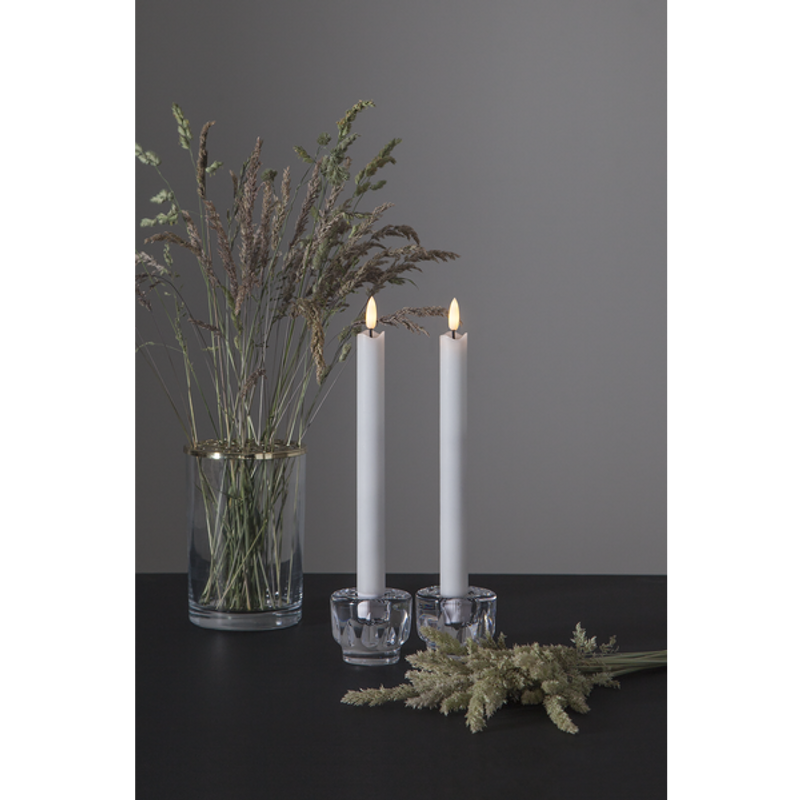 Antikljus flamme 25 LED 2-pack