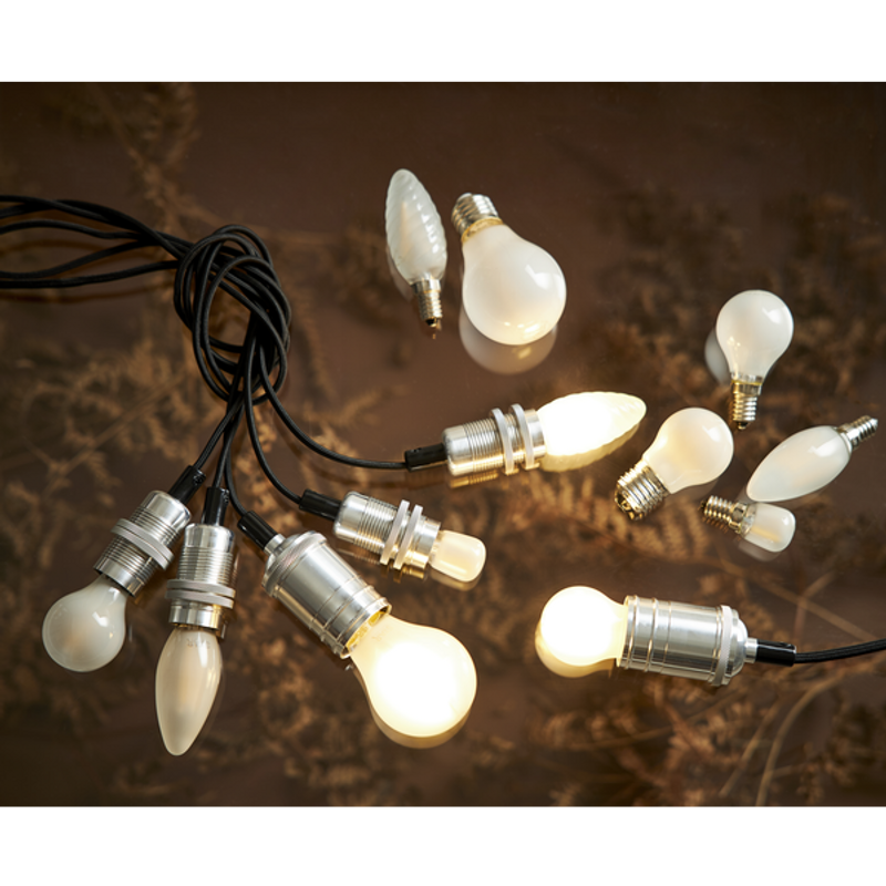 Klotlampa LED E14 1,5W frostad